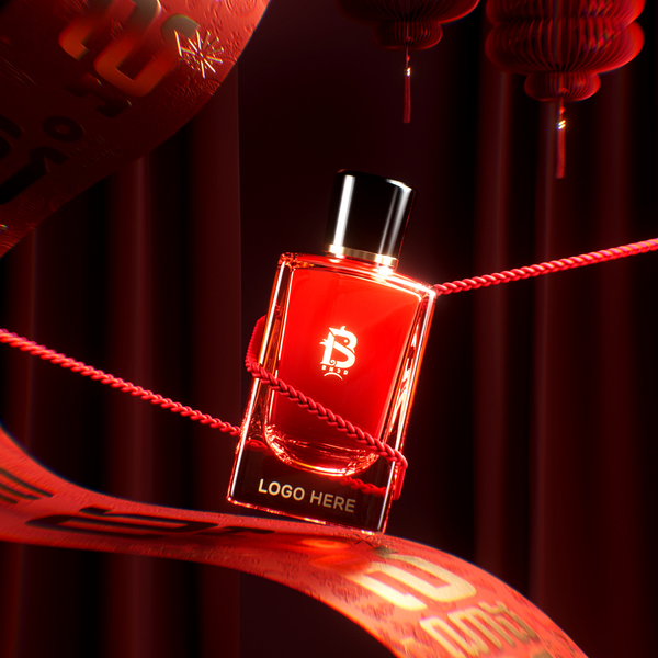 Luxurious Chinese New Year Perfume Scene – C4D & Octane Render